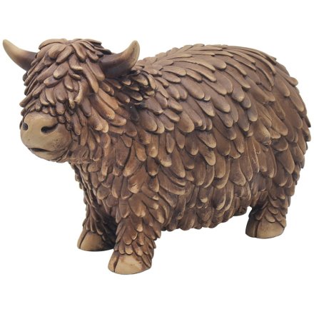 Hughie Highland Cow Figurine Leonardo Collection Extra Large