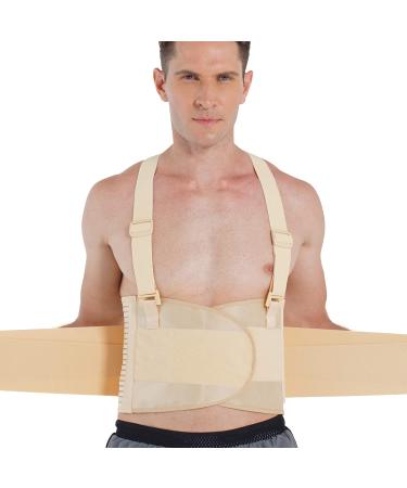 NeoTech Care Adjustable Back Brace Lumbar Support Belt with Suspenders XXL