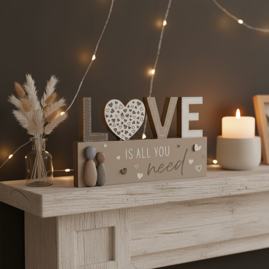 Lesser & Pavey Love & Affection Love Table Plaque