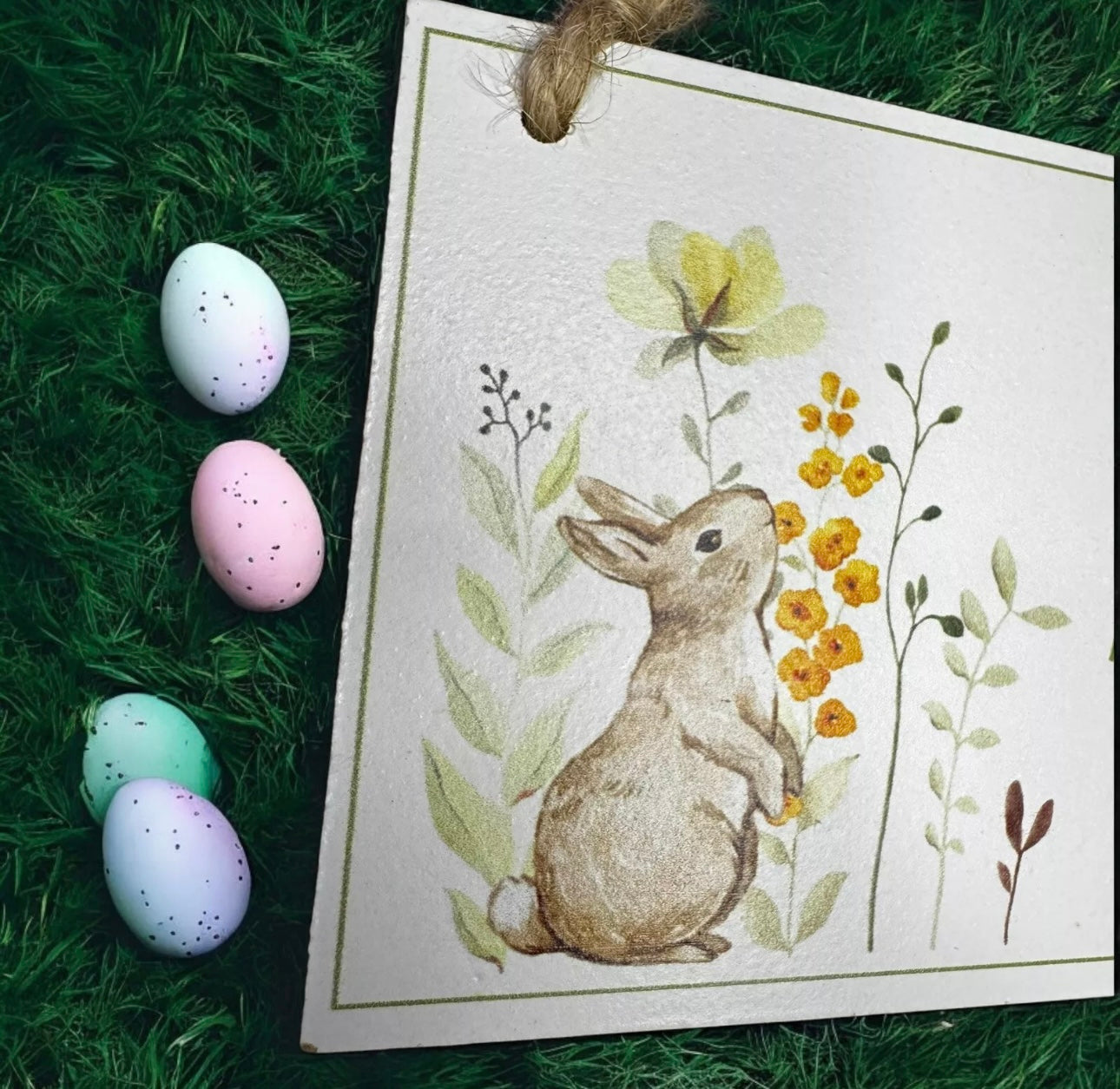 Easter Egg Hunt Sign - Wooden Plaque Children's Easter Egg Hunt Direction Sign