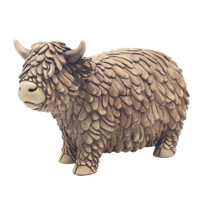 Hughie Highland Cow Ornament Gift Box Present 13 x 6 x 9cm
