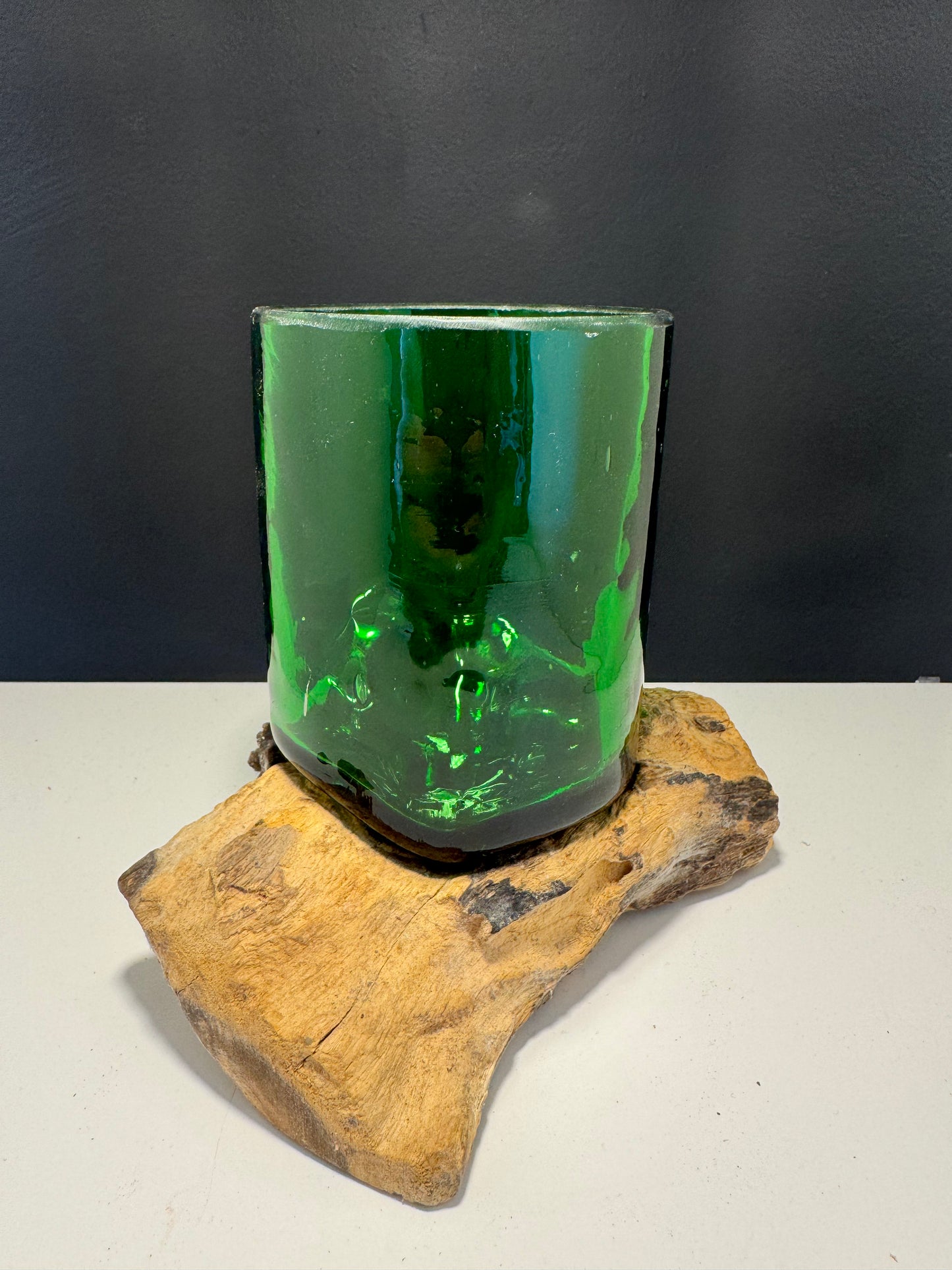 Recycled Beer Bottles - Beer Glass on Wood