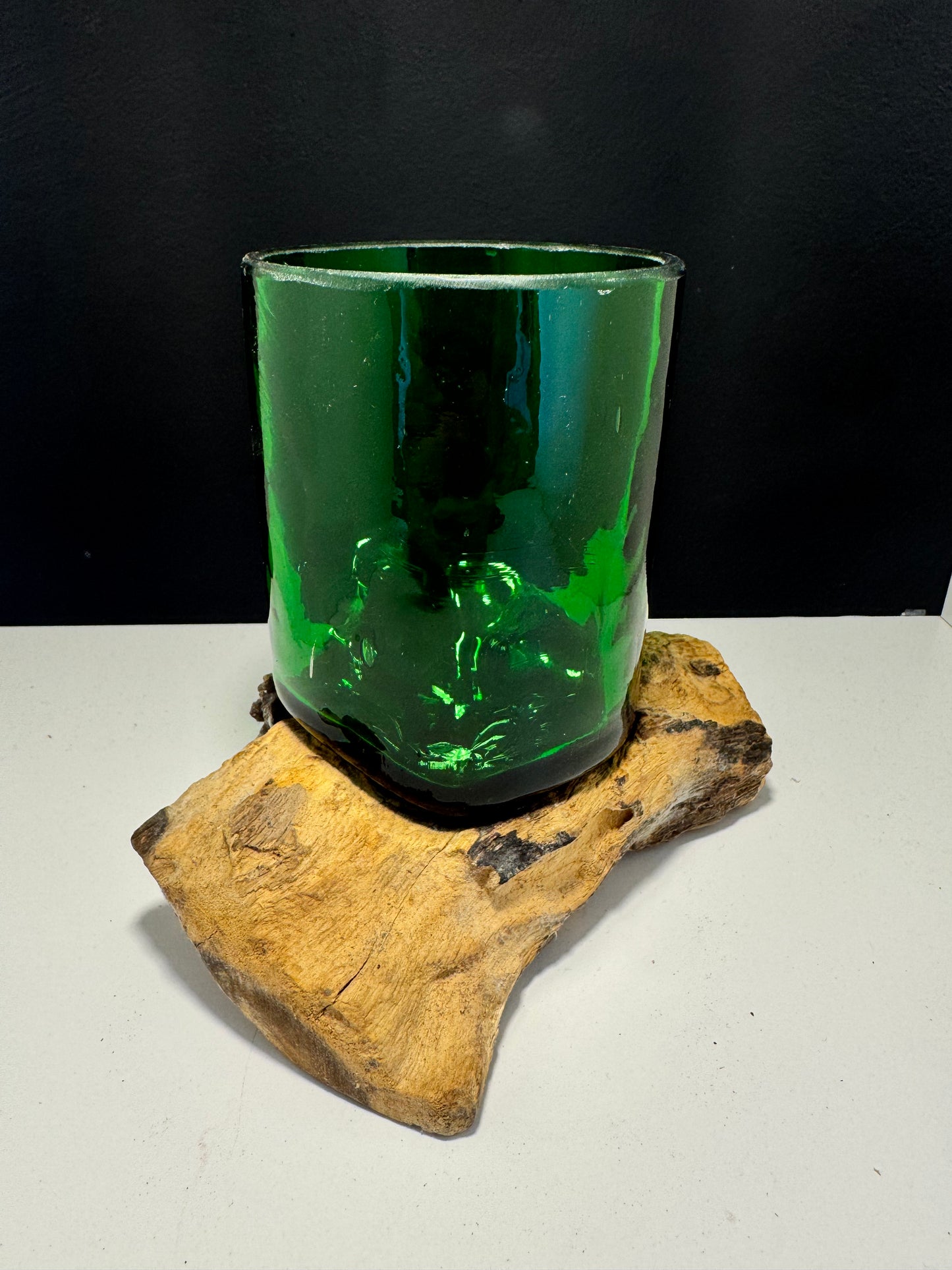 Recycled Beer Bottles - Beer Glass on Wood