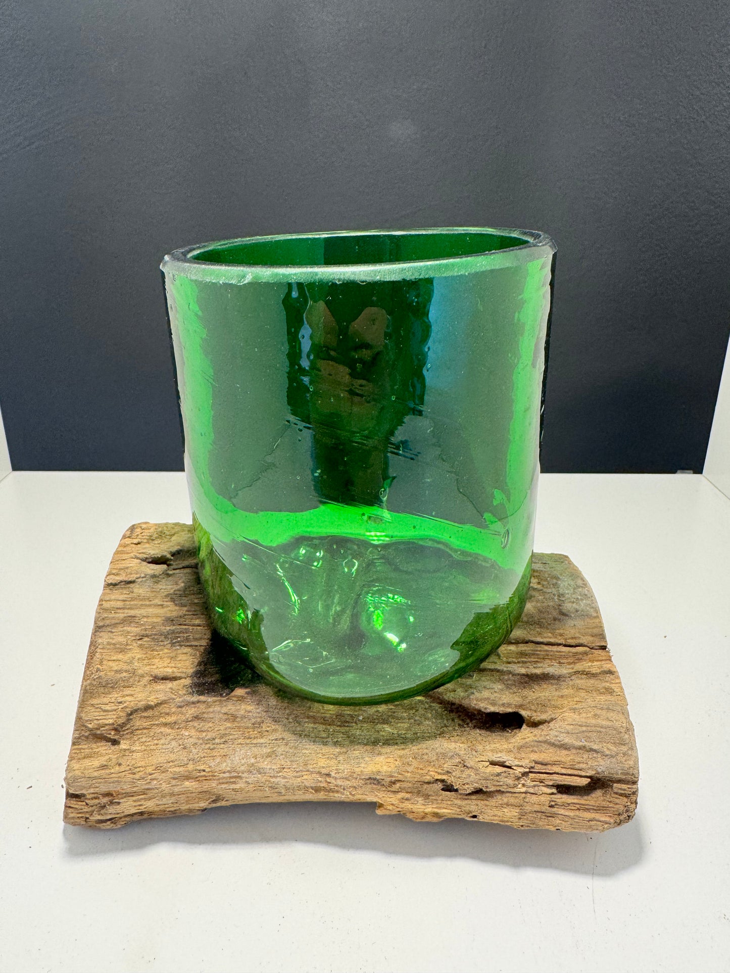 Recycled Beer Bottles - Beer Glass on Wood