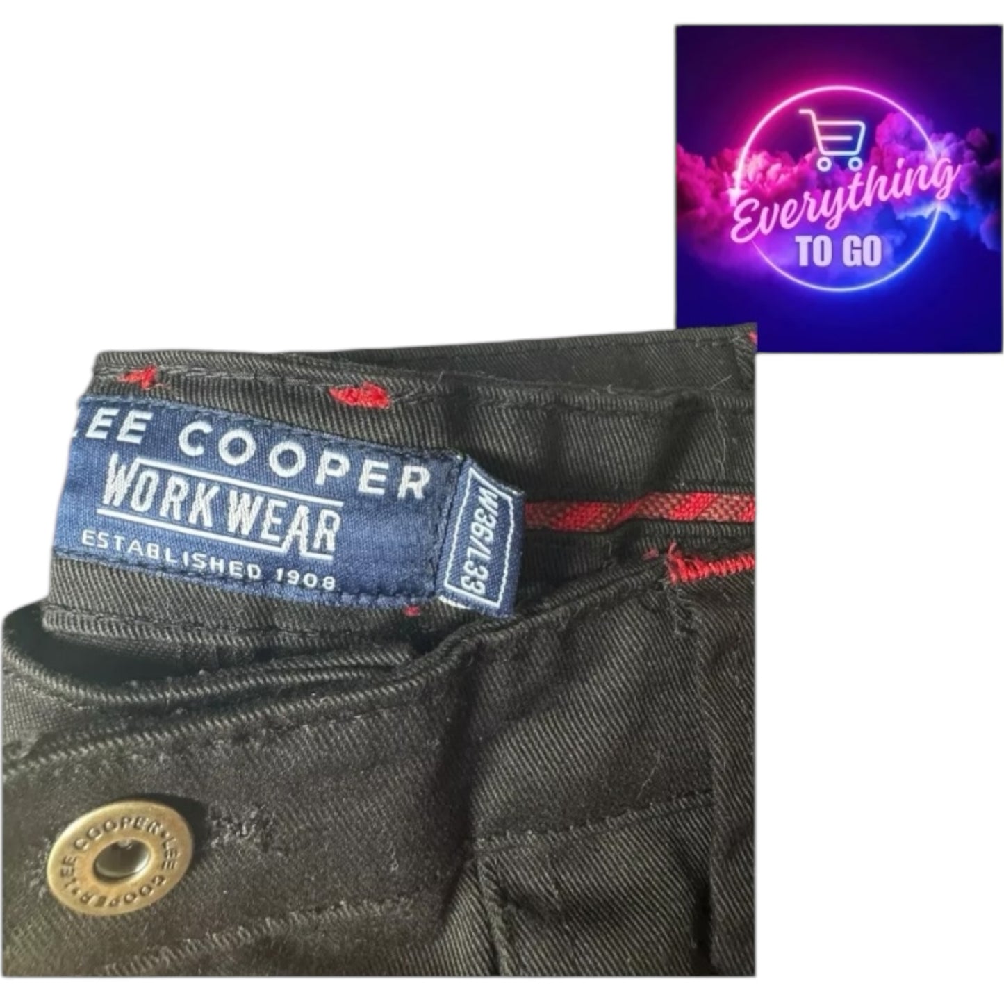 Lee Cooper Cargo Trousers Workwear Heavy Duty Knee Pad Pocket Combat Work Bottom