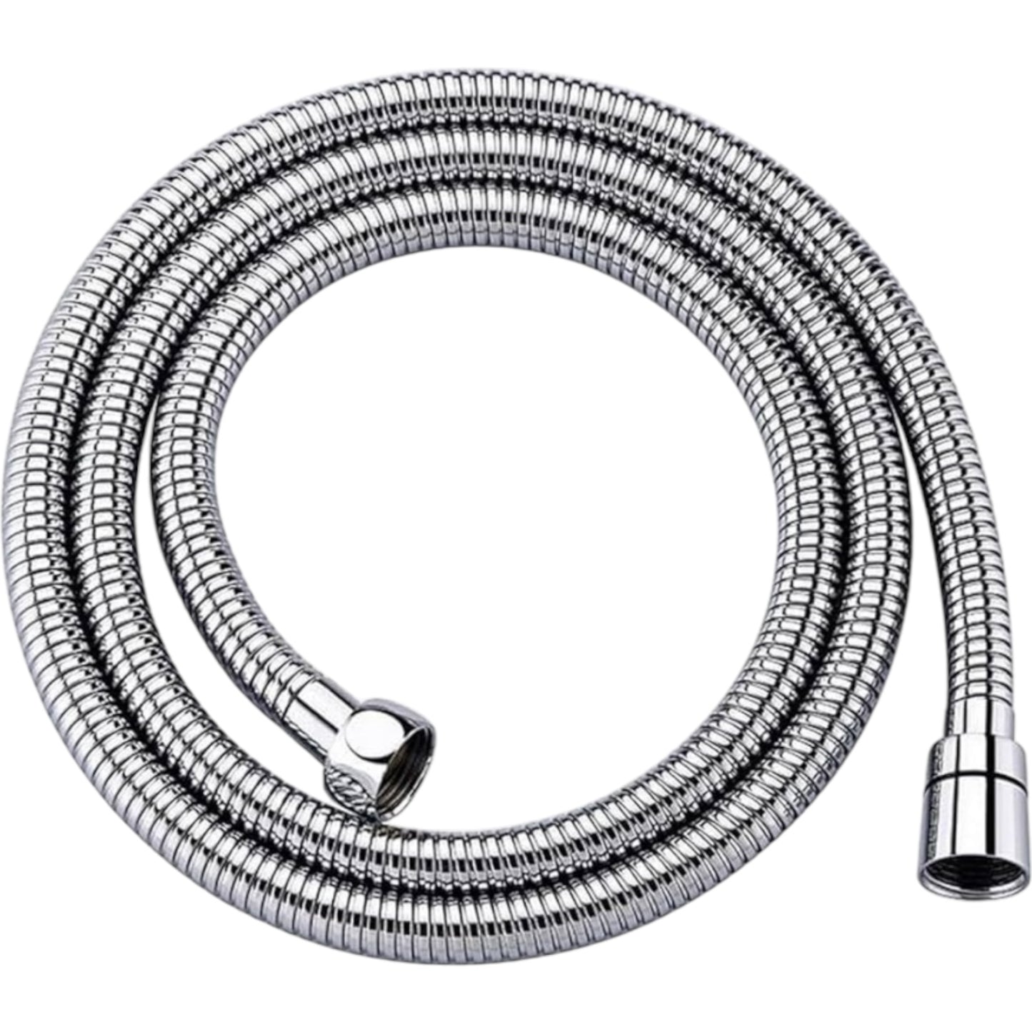 GRIFEMA G851-18 1.8M Shower Hose Stainless Steel Replacement Flexible Hose Anti-Kink Shower Pipe with 2 Washers for Bathing Toilet Cleaning Pet Bathing, Silver