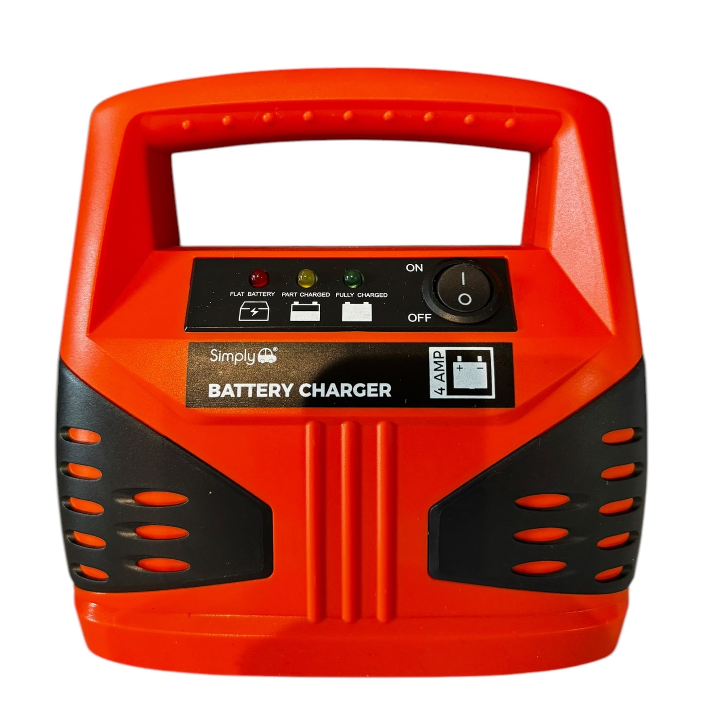 Car Battery Charger 4 Amp / 12v - Portable Charging - Simply SBC4