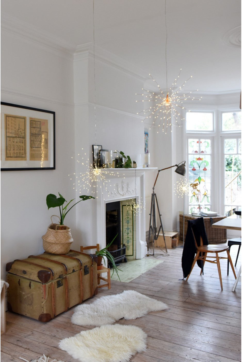 Lightstyle London Hanging Starburst 50cm (Silver)