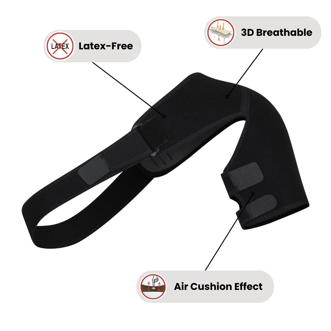 IRUFA 3D Breathable Cuff Shoulder Brace Support AC Joint Dislocated Injury