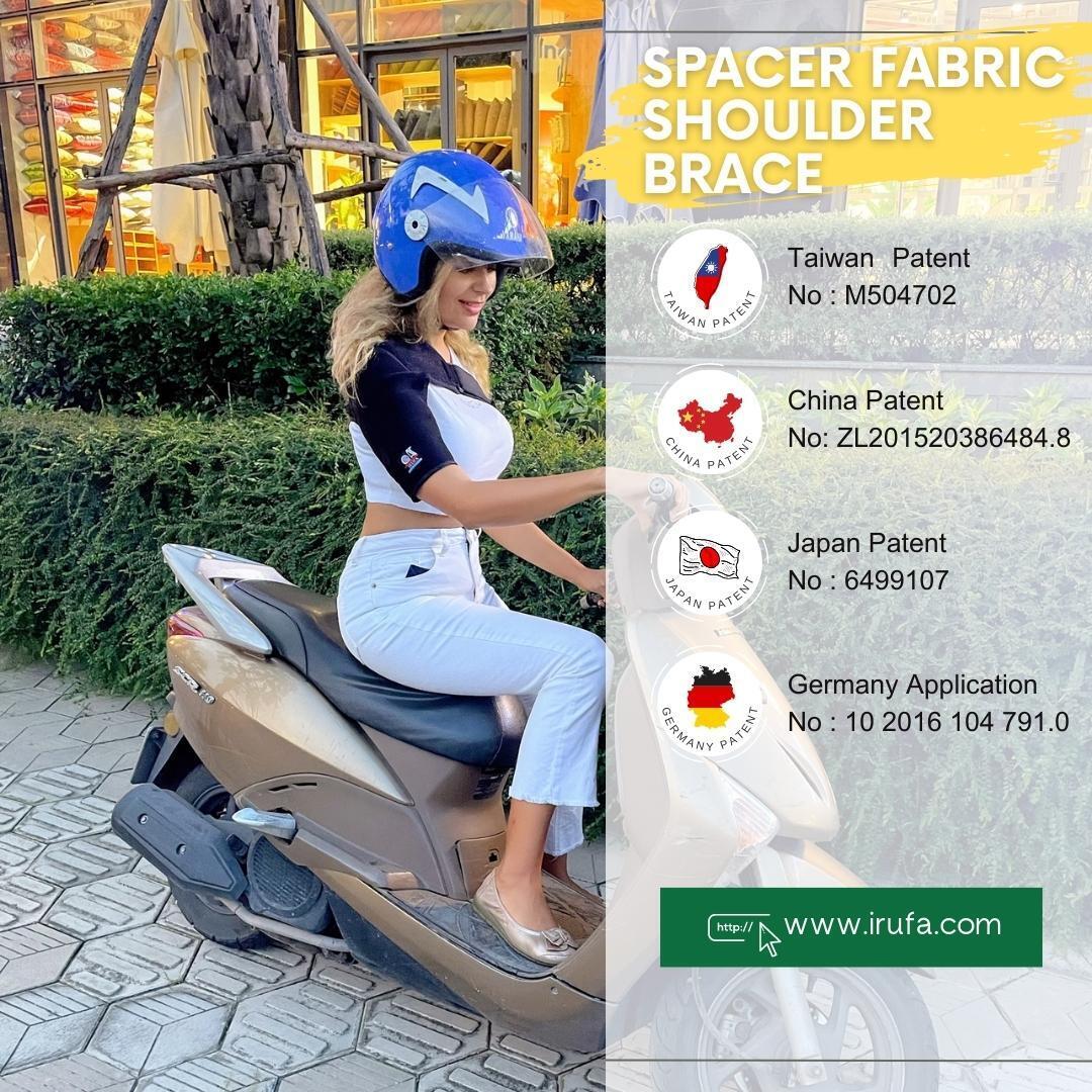 IRUFA 3D Breathable Cuff Shoulder Brace Support AC Joint Dislocated Injury