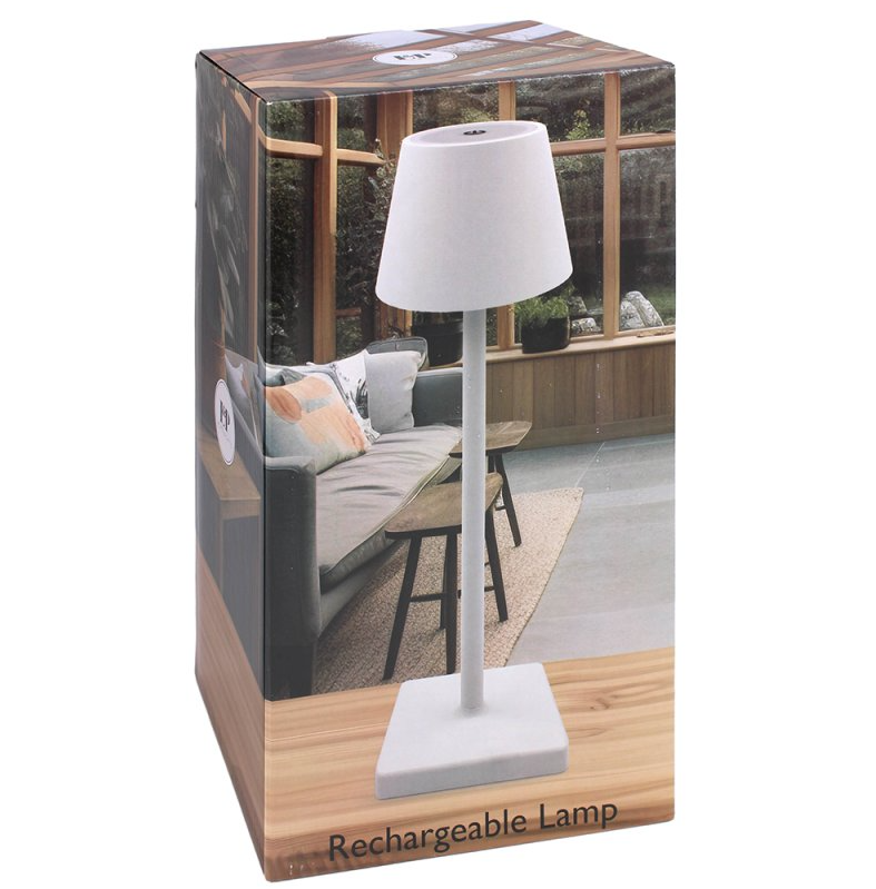 White Bedside Touch Table Lamp 30cm Desk Task Light Lampshade LED Bulb Lighting