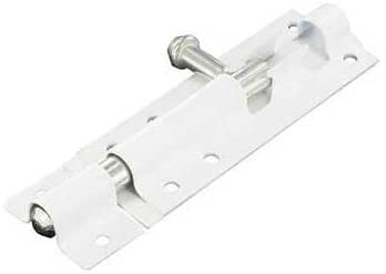 TERF® Heavy Duty Tower Door Bolt Barrel Slide Lock Bolt White 100mm [4''] Door Latch with Screws