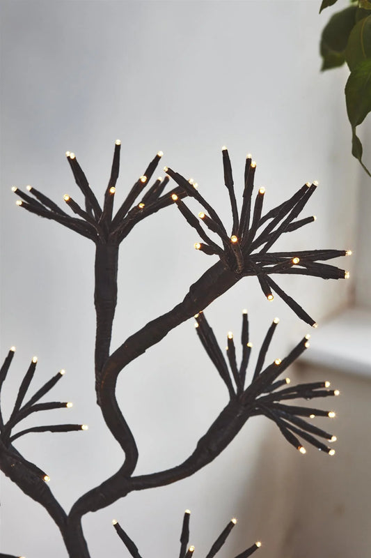 Lightstyle London Starburst Branch - 140 LED Indoor/Outdoor Dark Brown Stake Light - Solar & Battery