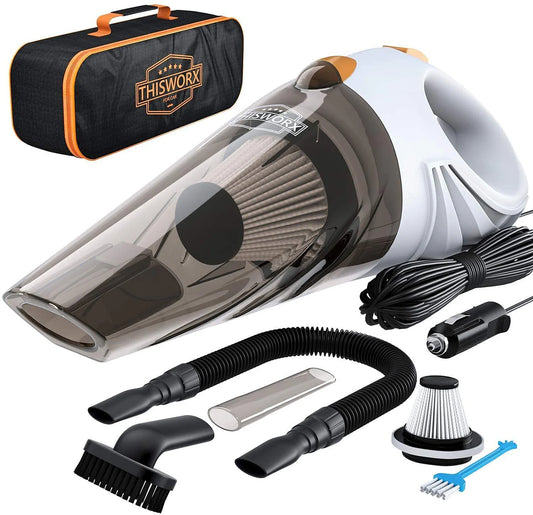 THISWORX Corded Car Vacuum Cleaner 110w DC12v With Accessories