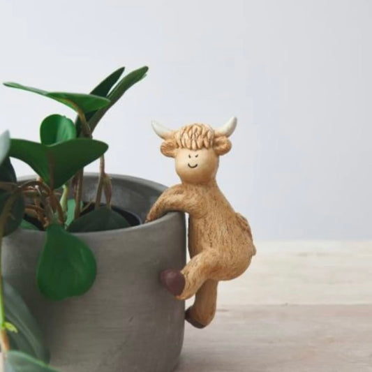 HIGHLAND COW POT PAL, 12.5CM