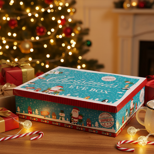 Blue Festive Character Christmas Eve Box - Large