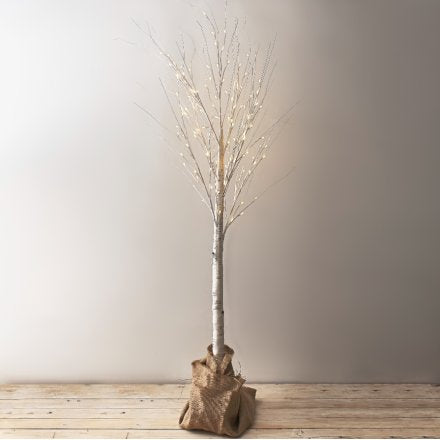 LED WHITE BIRCH TREE, 150CM