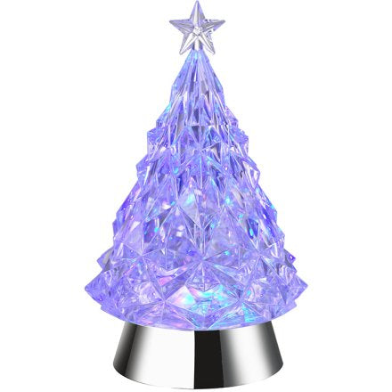 20cm LED Liquid Diamond Christmas Tree – Colour-Changing Light-Up Décor
