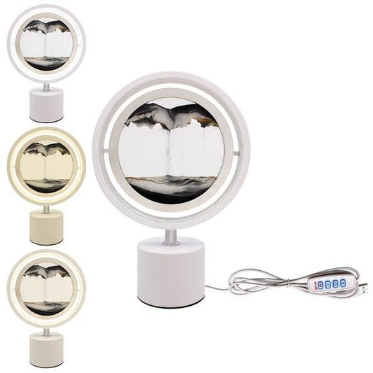 QUICKSAND ROUND LAMP WHITE USB