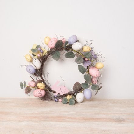 ARTIFICIAL EASTER WREATH 35CM
