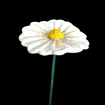 GARDEN DAISY CERAMIC FLOWER STAKE, 30CM