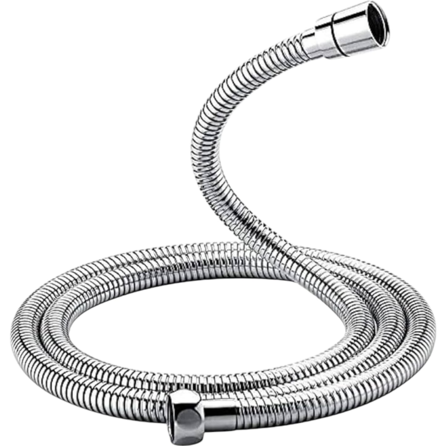 GRIFEMA G851-18 1.8M Shower Hose Stainless Steel Replacement Flexible Hose Anti-Kink Shower Pipe with 2 Washers for Bathing Toilet Cleaning Pet Bathing, Silver