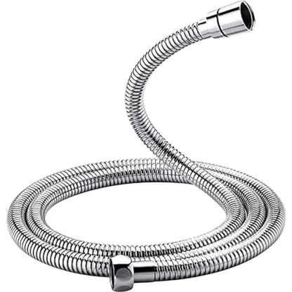 GRIFEMA G851-18 1.8M Shower Hose Stainless Steel Replacement Flexible Hose Anti-Kink Shower Pipe with 2 Washers for Bathing Toilet Cleaning Pet Bathing, Silver