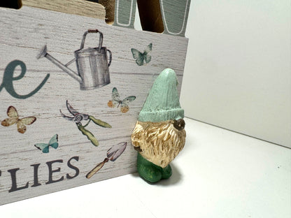 GARDEN WOODEN DECORATIVE PLAQUE, 24CM