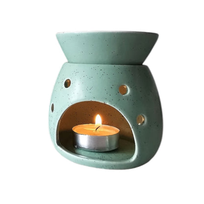 Green & Speckled Wax Melt Warmer Oil Burner
