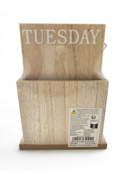 Wooden House and Tree Calendar