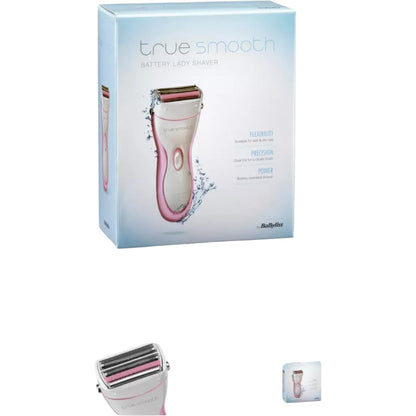 BaByliss Women Wet & Dry Lady Shaver Cordless Battery Hair Remover Smooth