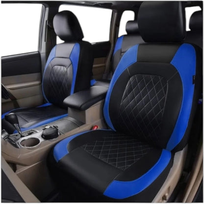 2-Sits Seat Covers Protector Cushion PU Leather Pad For Front Car Truck SUV Van