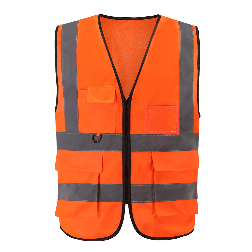 Spliced Orange Safety Reflective Vest - Size Small Only