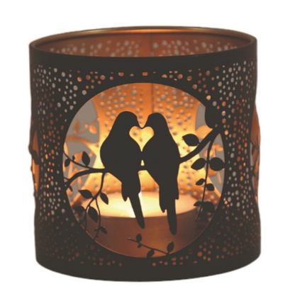 Dove Tea Light Oil Burner Glass Wax Melt Warmer Metal Candle Holder Gift Idea