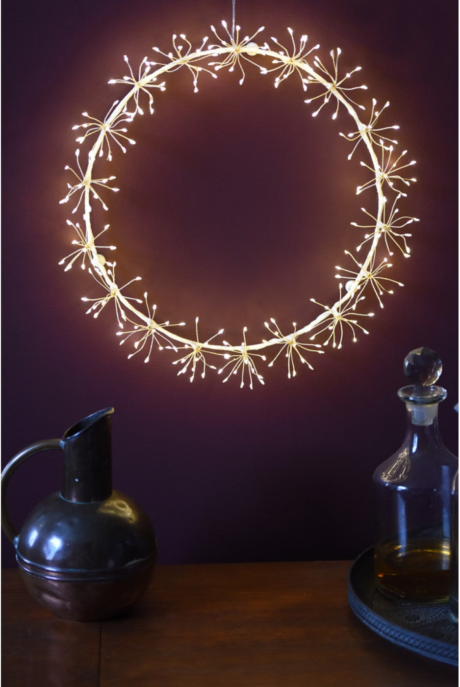 Lightstyle London Starburst Wreath (45cm - White)